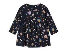 Name It dark sapphire birds kjole